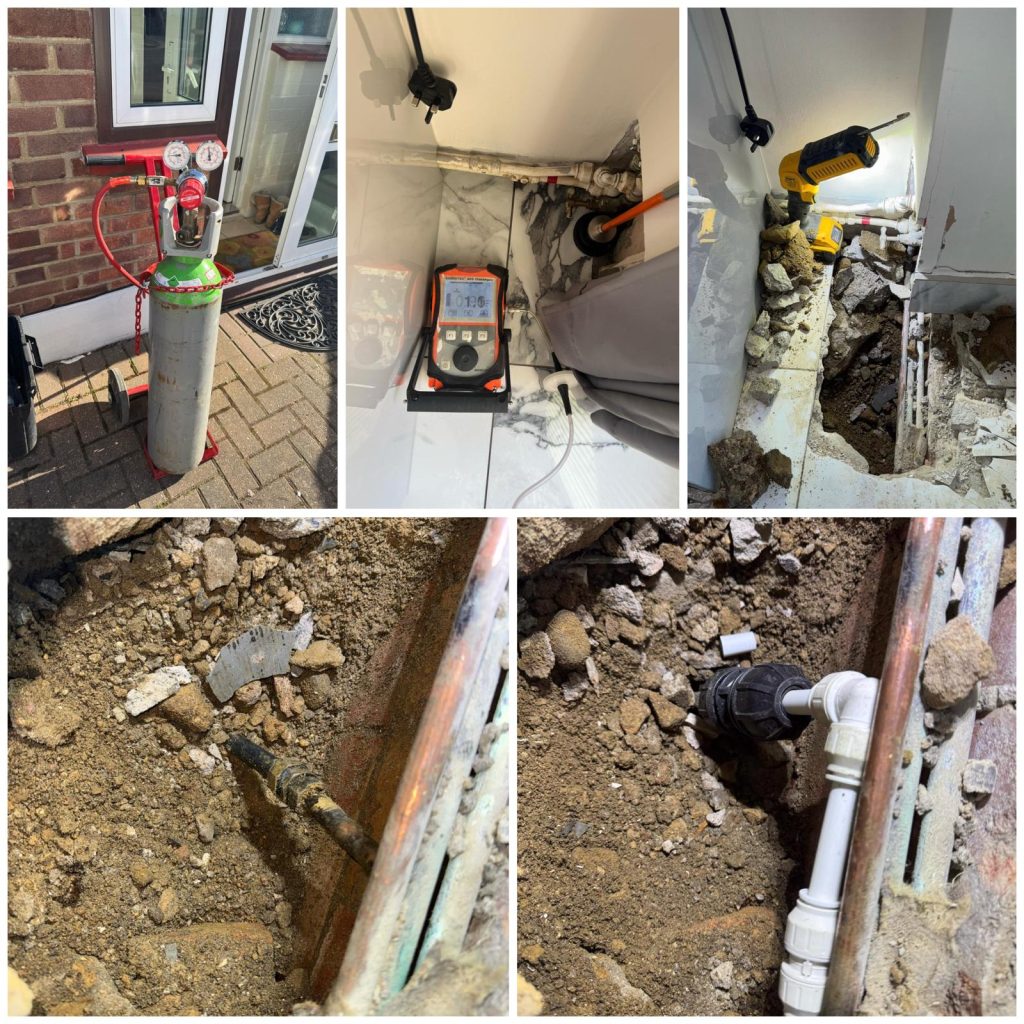 bathroom leak detection